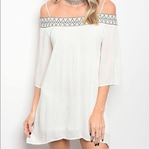 Lara off the shoulder skater dress
